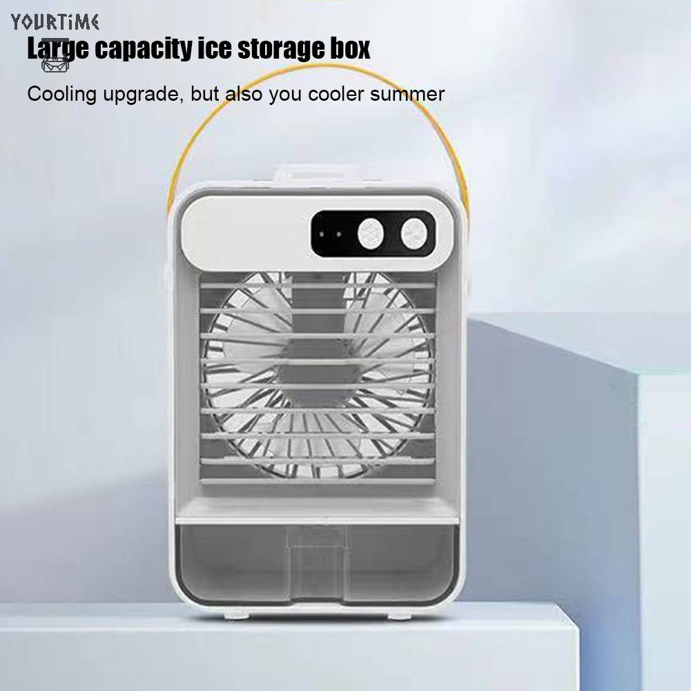 Quạt Mini Làm Mát Phun Sương Tạo Độ Ẩm 3 Tốc Độ Ít Ồn 1200mah