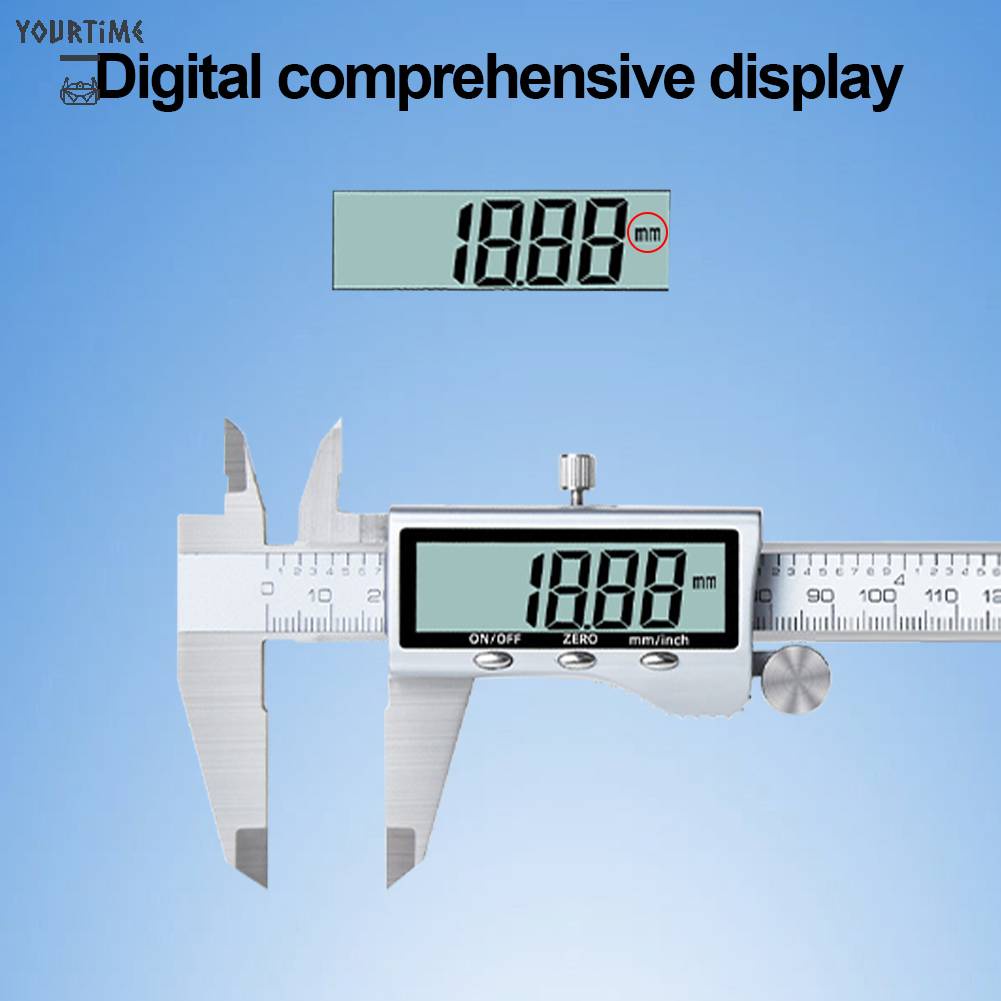 Thước Cặp Điện Tử 150mm Có Màn Hình LCD Cho Engineer Carpenter