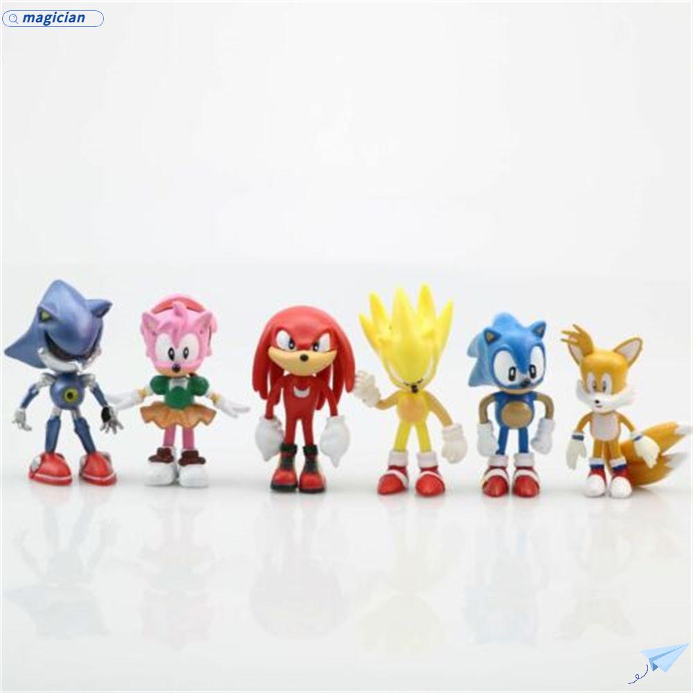 Bộ 6 Mô Hình Nhân Vật Hoạt Hình Sonic