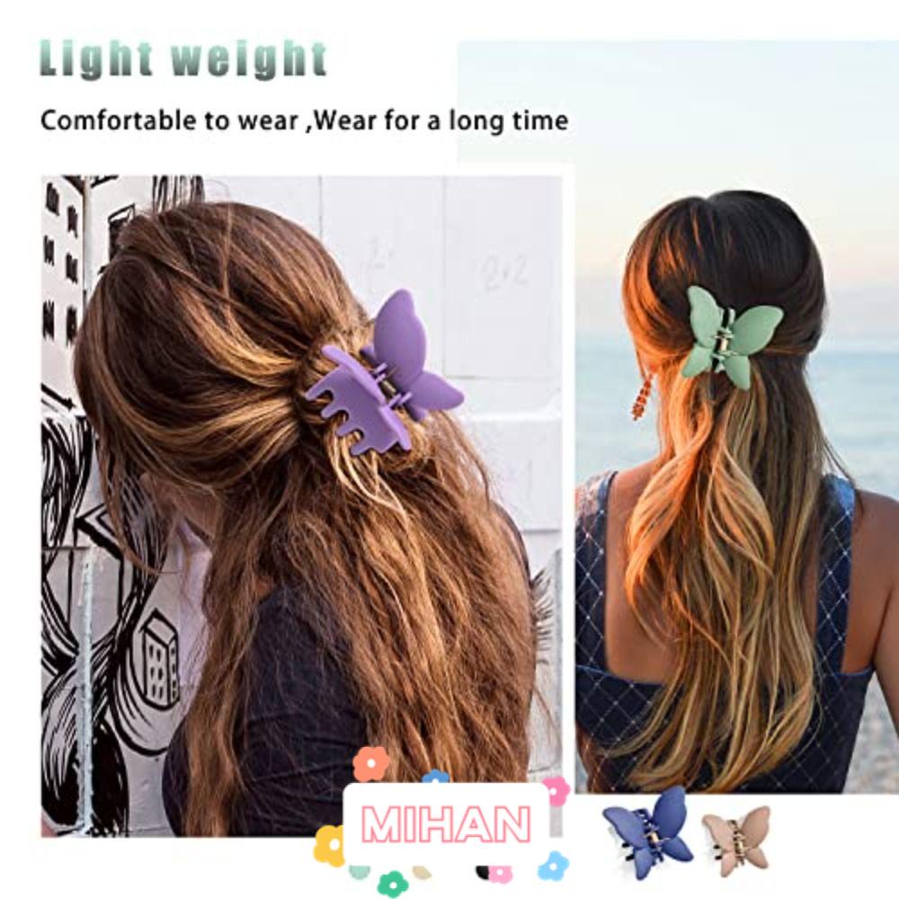 Kẹp Tóc Hình Bướm Chất Liệu Acrylic MIHAN1