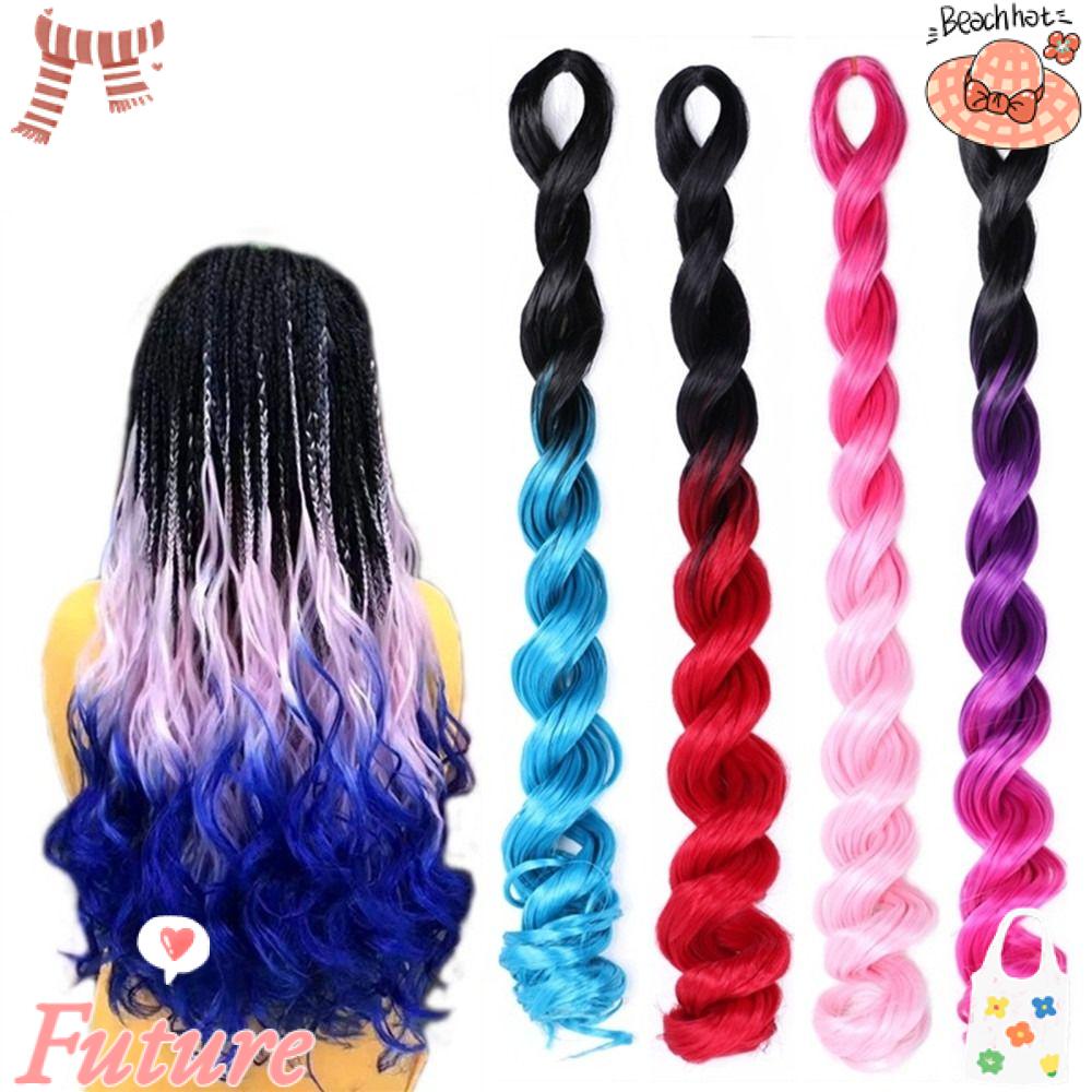 Bộ Tóc Giả Kiểu Thắt Bím Nhiều Màu Sắc Thời Trang