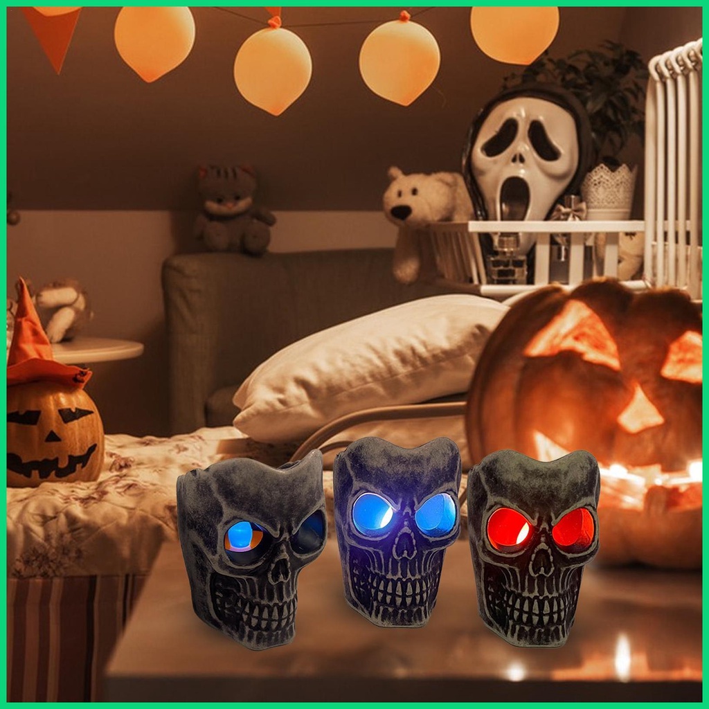 Đèn LED Hình Đầu Lâu Trang Trí Halloween