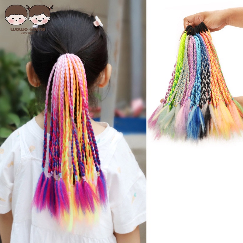 Phụ Kiện Tóc Giả Kiểu Đuôi Ngựa Nhỏ Dùng Biểu Diễn Cho Trẻ Em