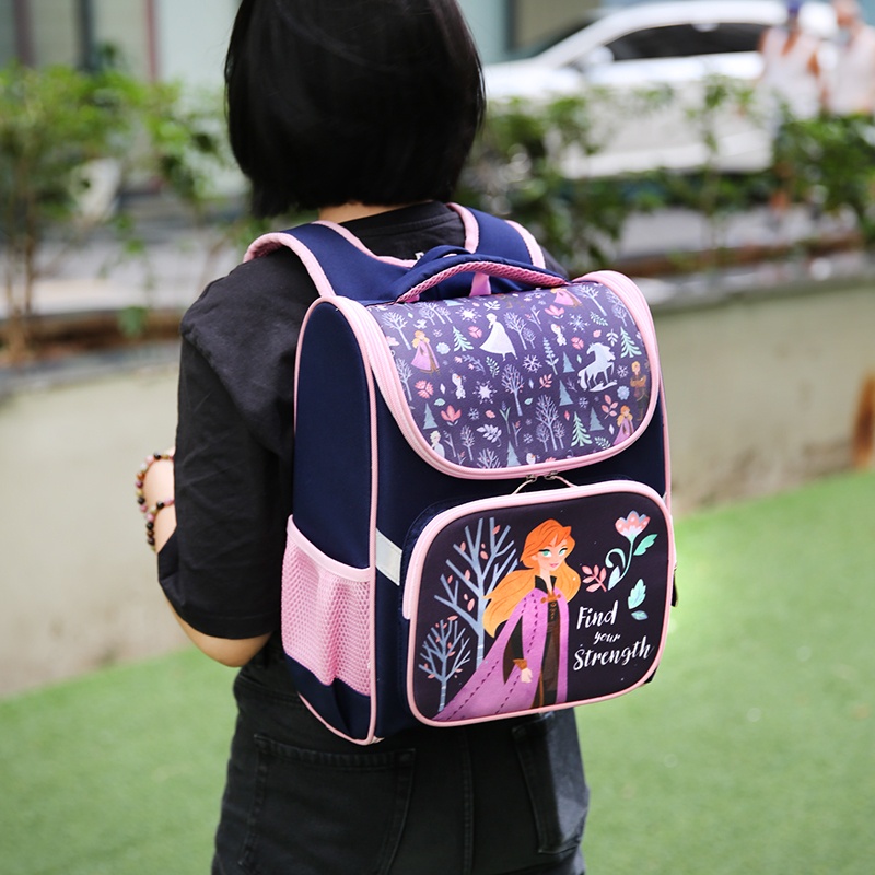 Ba Lô Chống Gù Bé Gái Bebé Arendelle Sister - Màu Xanh - Hồng - BB08PPC-347DP