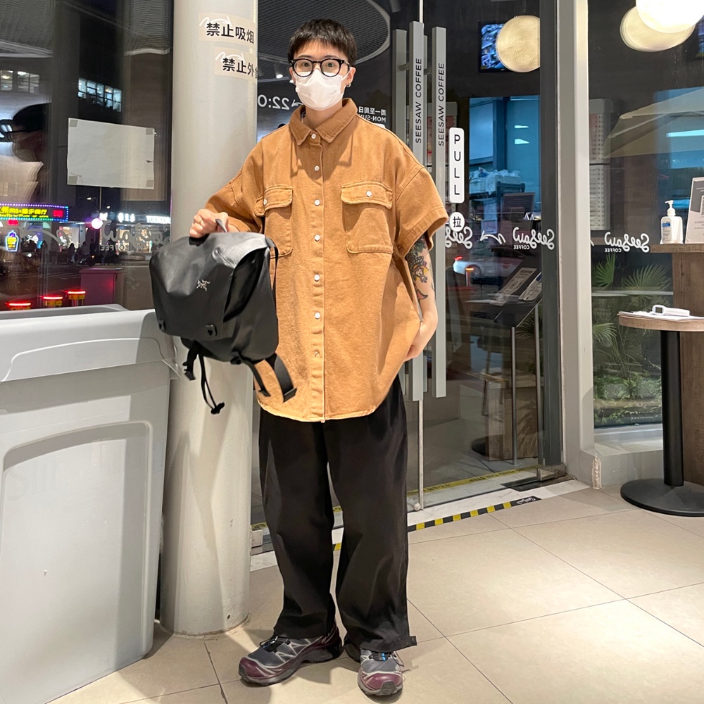 Áo Sơ Mi Denim Tay Ngắn Phong Cách Thời Trang Đường Phố Mới Cho Nam