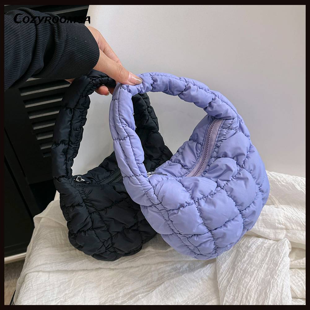 Túi Xách Tote Hình Đám Mây Xếp Ly Siêu Nhẹ Thời Trang Cho Nữ