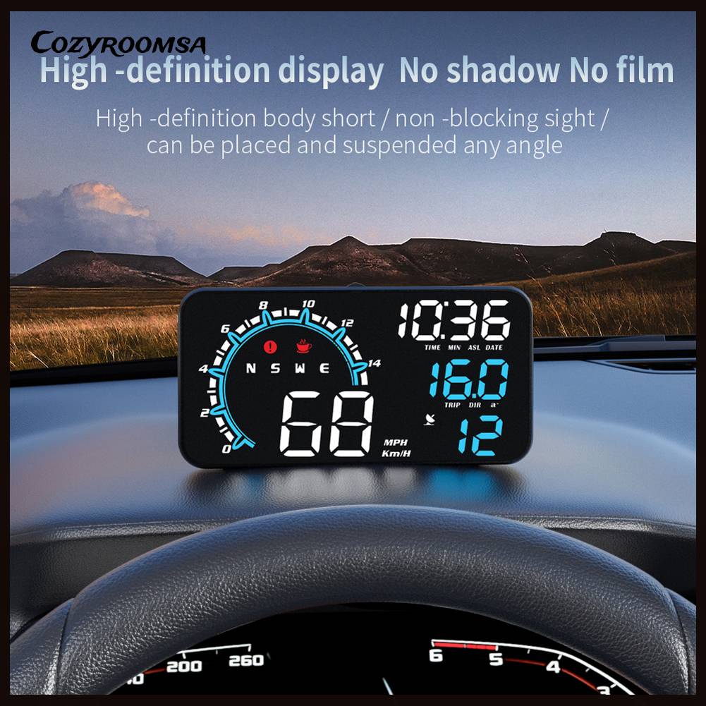 Đồng Hồ Đo Tốc Độ Thông Minh Tự Động Màn Hình LED GPS MPH Cho Xe Hơi / Xe Tải