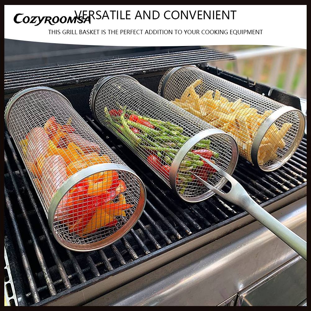 Bộ 2 Rổ Tròn Nướng BBQ Đa Năng