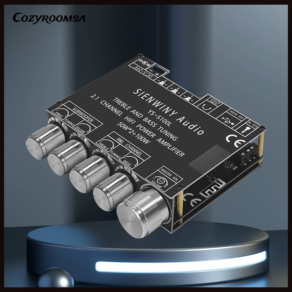 Mô Đun Khuếch Đại Âm Thanh Bluetooth 2.1 3 Kênh 50WX2 100W CS8673E Chuyên Dụng