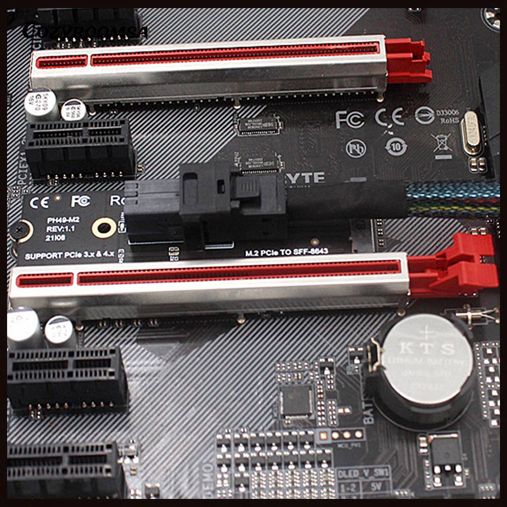 Thẻ Mở Rộng M.2 NVME Sang U.2 Mkey Pcie 4 Sang SFF8643 Cho Máy Tính