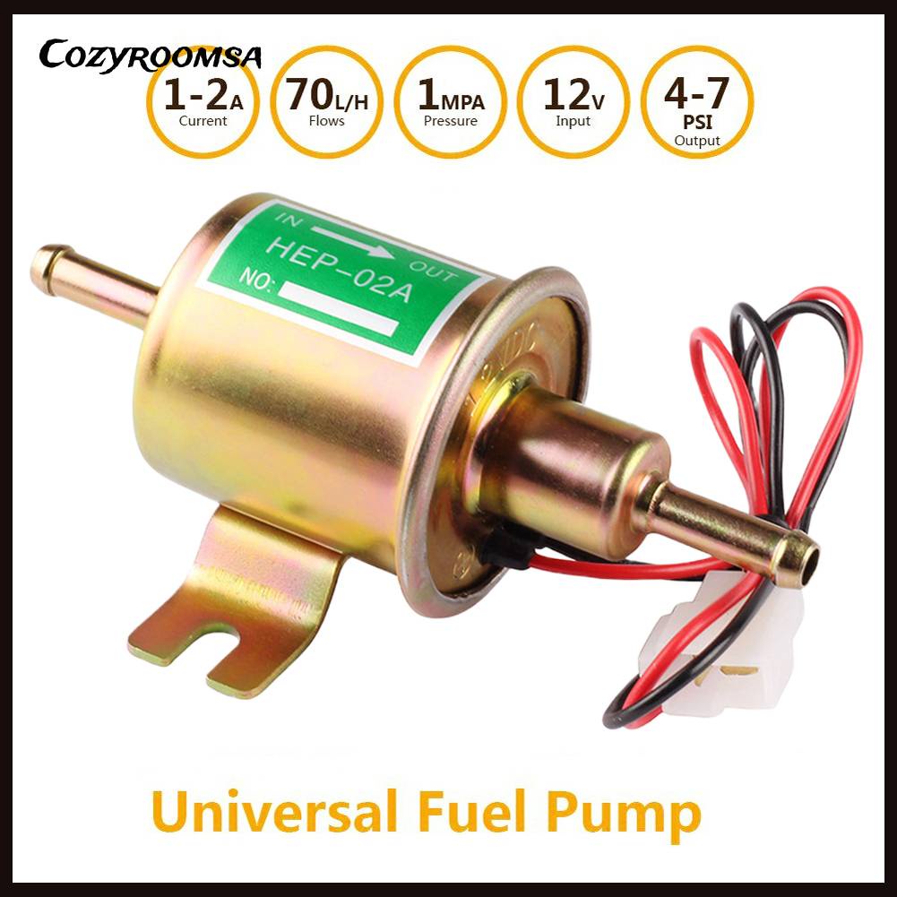 Bơm Nhiên Liệu Điện Tử 12V Thông Dụng Cho Xe Hơi