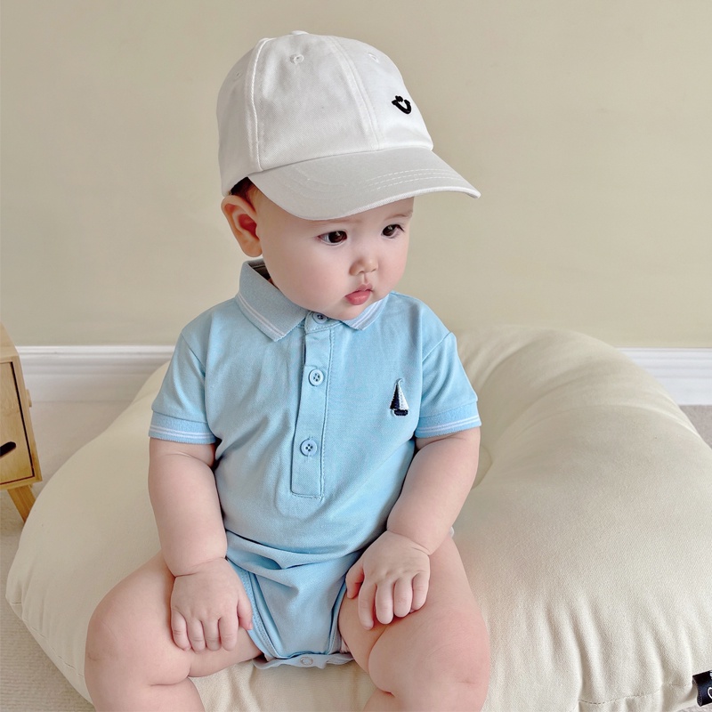 Áo Liền Quần Có Cổ Dành Cho Bé Trai 0-2 Tuổi