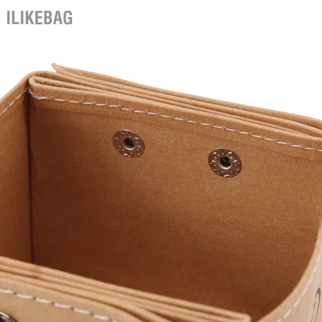 Ilikebag Giấy Hộp Đựng Màu Da Bò Gấp Dày Kraft Chống Thấm Nước Tổ Chức Cho Máy Tính Để Bàn Văn Phòng