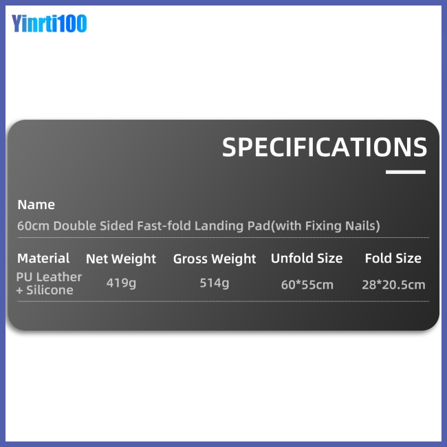 Tấm Đệm Hạ Cánh 60cm Chống Thấm Nước Có Thể Gập Lại Cho Drone Dji Avata / mini3 Pro