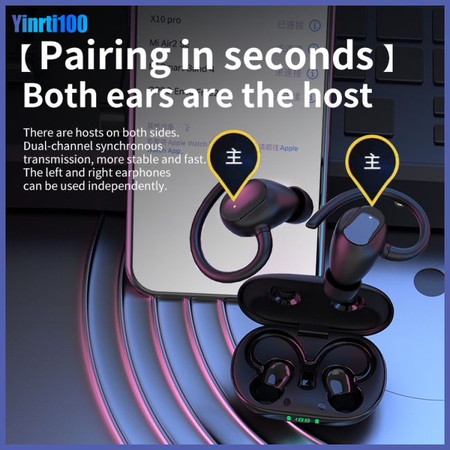 Tai Nghe Nhét Tai Yinrti X10pro Kết Nối Bluetooth 5.1 Màn Hình Kỹ Thuật Số Phong Cách Thể Thao