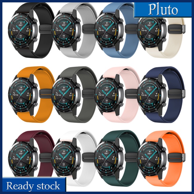 Dây Đeo Thay Thế 20mm / 22mm Khóa Gập Sáng Bóng Cho Đồng Hồ Garmin