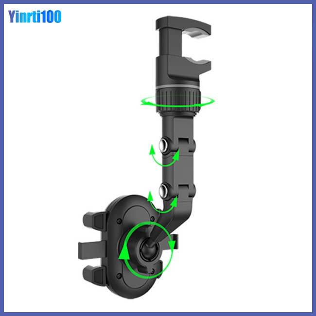 Giá Đỡ Điện Thoại Đa Năng Xoay 360 Độ Gắn Kính Chiếu Hậu Xe Hơi