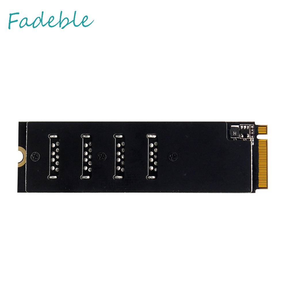 Thẻ Mở Rộng M.2 Mkey Sang 4 PCI-E Tốc Độ Cao Usb 3.0 Cho Máy Tính Bàn