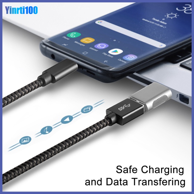 Cáp Chuyển Đổi Usb 3.0 Type c OTG Đực Sang Usb 3.0 Cái Cho Điện Thoại Di Động