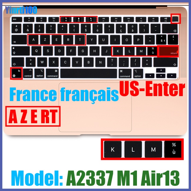 Miếng Dán Bảo Vệ Bàn Phím Mềm Cho Macbook Air 13 2020 M1 Chip A2337 Us