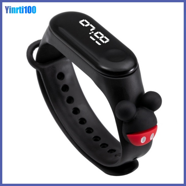 Vòng Đeo Tay Thông Minh Yinrti Có Đèn Led Cảm Ứng Bằng Nhựa Chống Thấm Nước