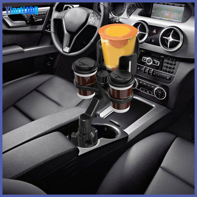 Giá Đỡ Cốc Nước / Đồ Ăn Uống Để Bàn Xoay 360 Độ Kích Thước Nhỏ Dùng Trong Xe Hơi