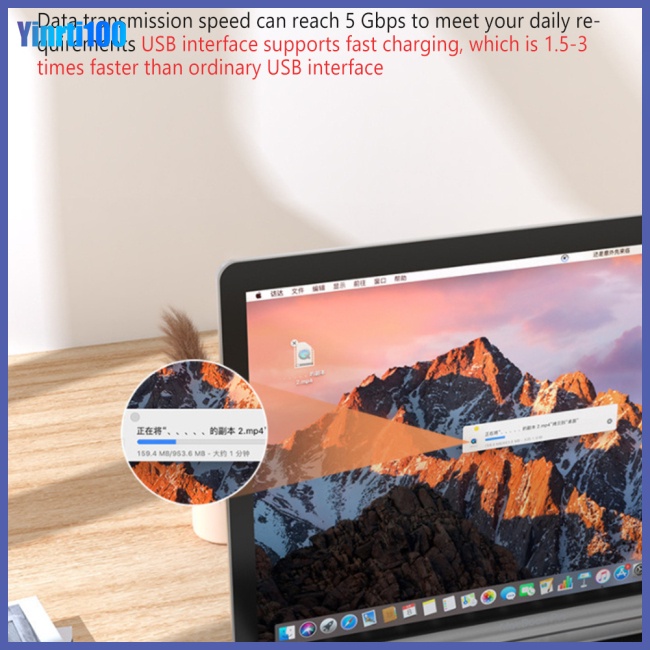 Bộ Chia Cổng Usb 3.1 Type-c 3 Trong 1 Đa Năng Cho Ipad Tablet