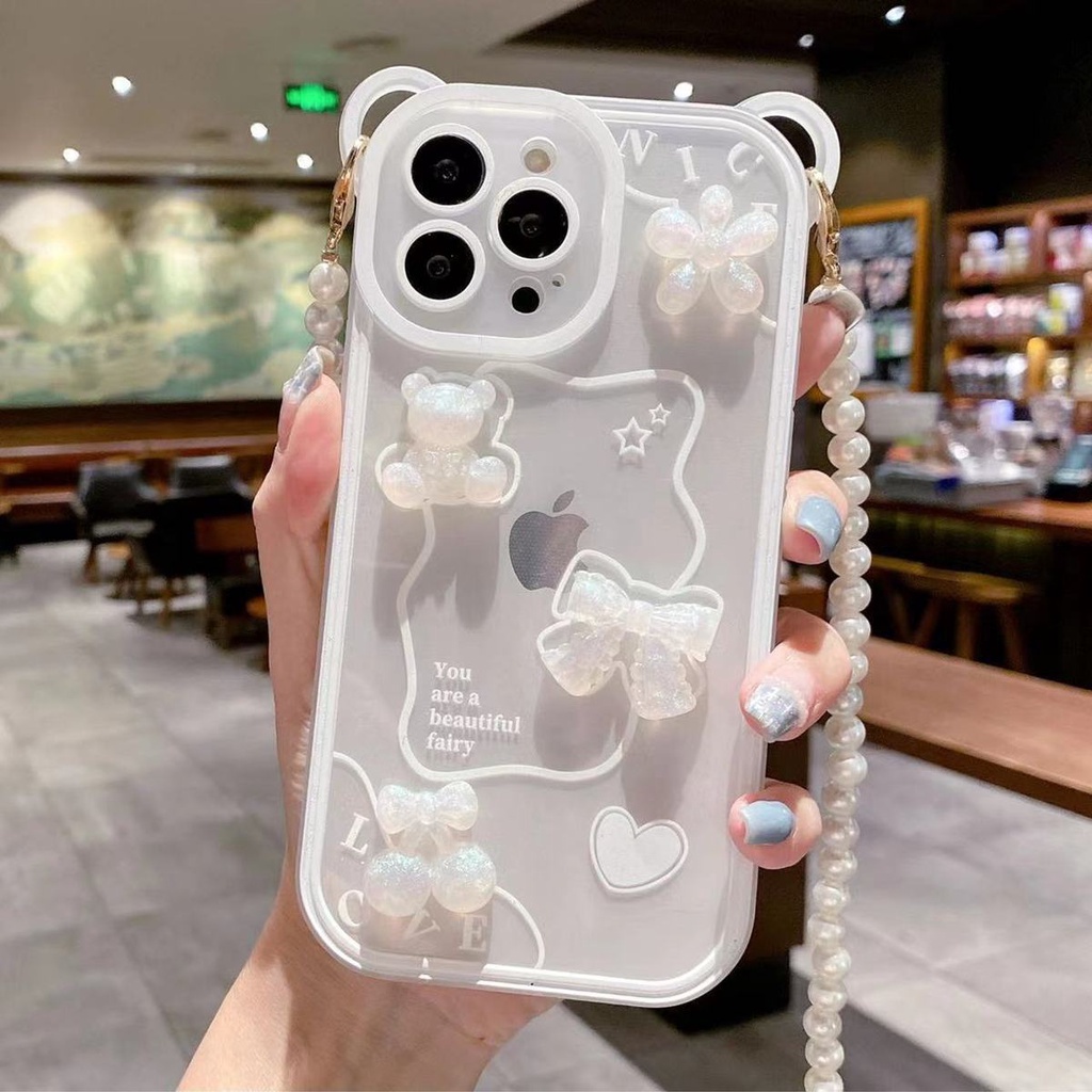 Ốp Điện Thoại In Hình Gấu Sang Trọng Chống Rơi Cho Iphone 13 Pro Max 11 / 12 Pro X / XR / XS Max 11 Pro Max 8plus 7plus