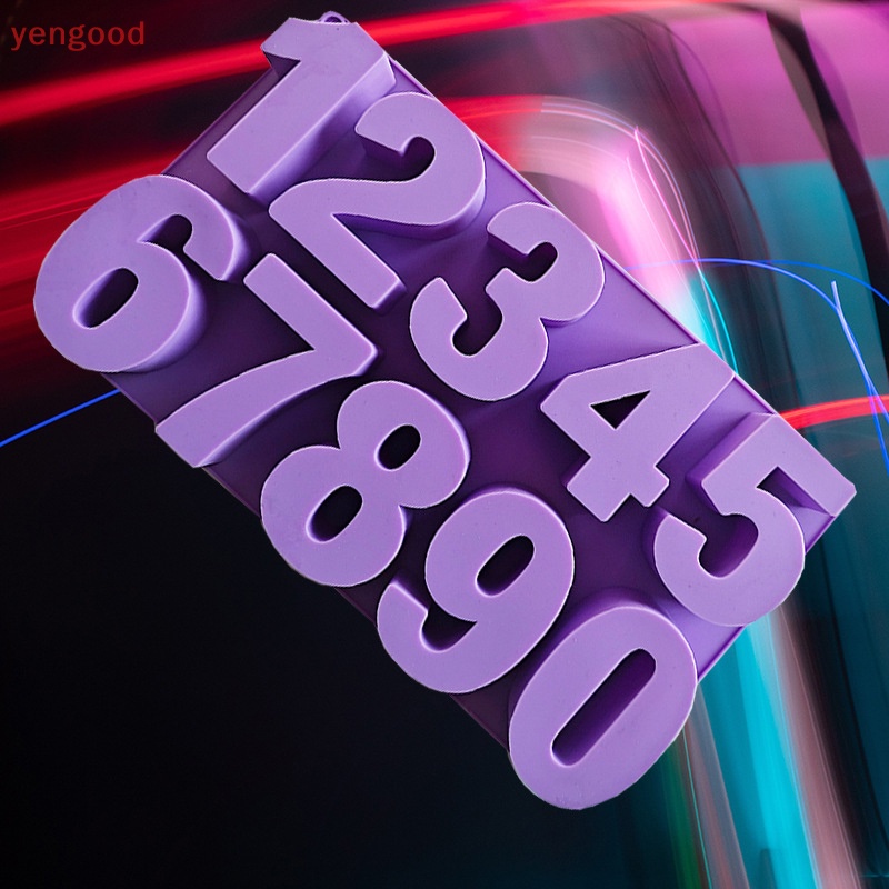 Khuôn Silicone Làm Mặt Dây Chuyền Hình Số Từ 0-9