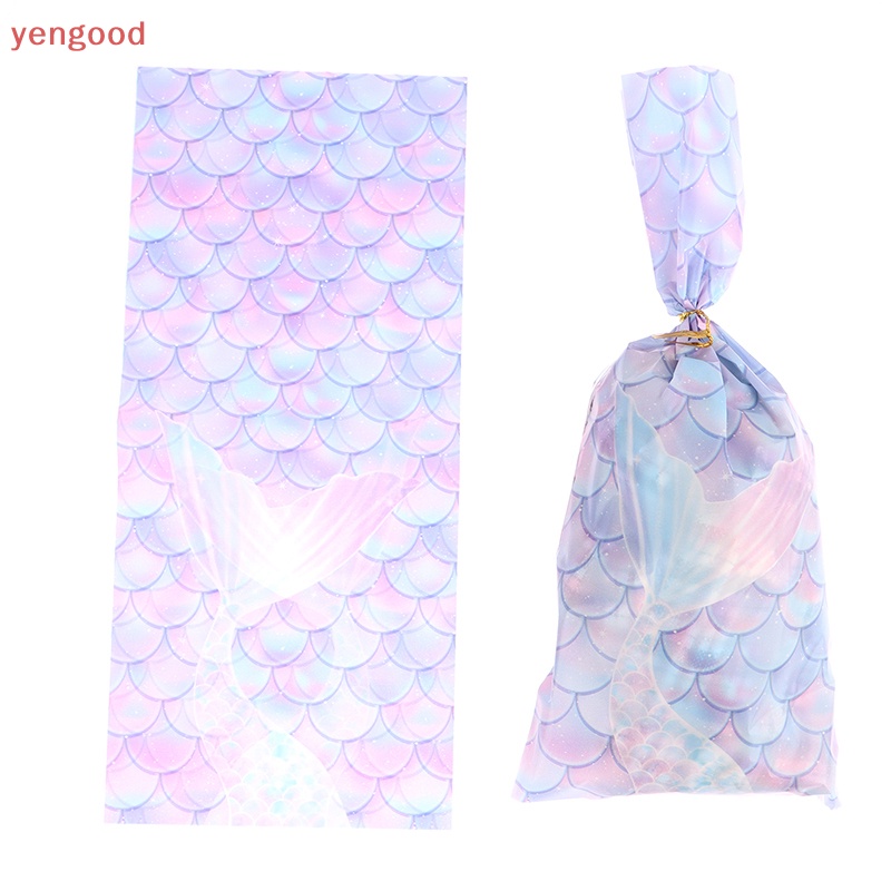 Set 100 Túi Đựng Kẹo Hình Đuôi Nàng Tiên Cá