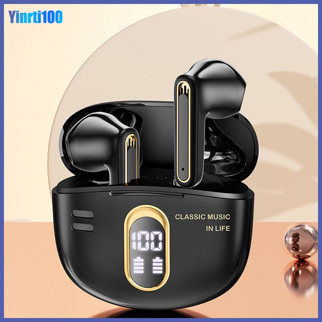 Tai Nghe Nhét Tai Y18 Kết Nối Bluetooth Không Dây Âm Thanh Stereo Tws Giảm Tiếng Ồn Phong Cách Retro