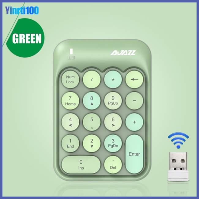 Bàn Phím Số Không Dây Ak18 2.4G 18 Phím Nhỏ Gọn Tiện Dụng