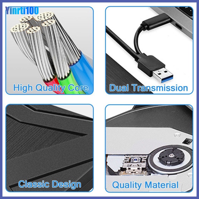 Ổ Đĩa DVD Gắn Ngoài Kết Nối Usb 3.0 Type-c