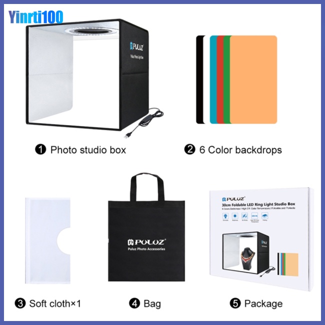 Vòng Đèn Led Chụp Ảnh Cầm Tay 30cm PU5032G / PU5032B