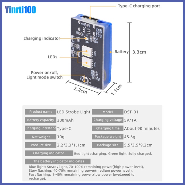 Đèn Pin Led Hỗ Trợ Chụp Ảnh Cho Drone