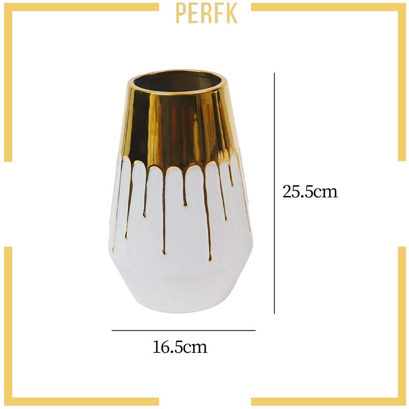 Lọ Hoa Gốm Bóng Để Bàn Phong Cách Châu Âu