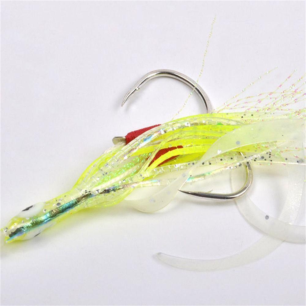 Móc Câu Cá Kép Bằng Silicone Phát Sáng Trong Đêm