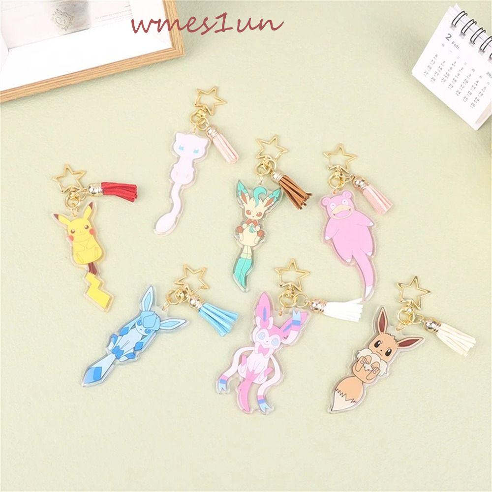 Móc Khóa Hình Pikachu Eevee 15H Bằng Acrylic Dễ Thương