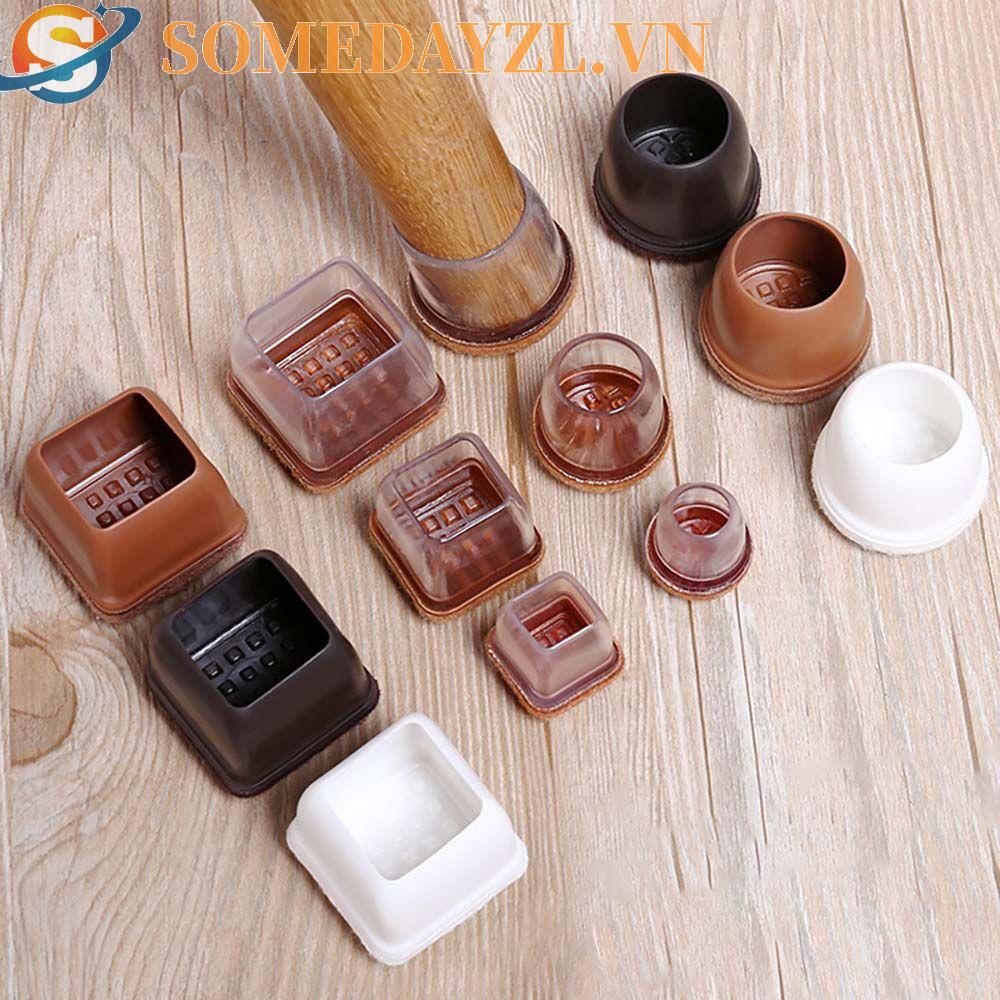 Bộ 8 Miếng Bọc Chân Ghế Bằng Nỉ Bảo Vệ Sàn Nhà