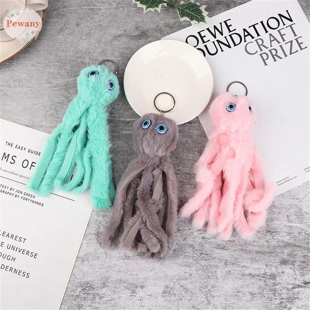 Móc Khóa Hình Bạch Tuộc Nhồi Bông Dễ Thương