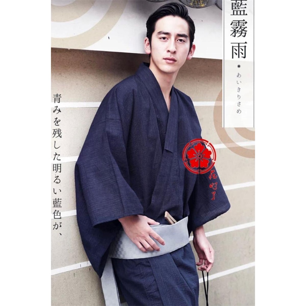 Bộ Đồ Ngủ Kimono Yukata Phong Cách Samurai Nhật Bản Cho Nam