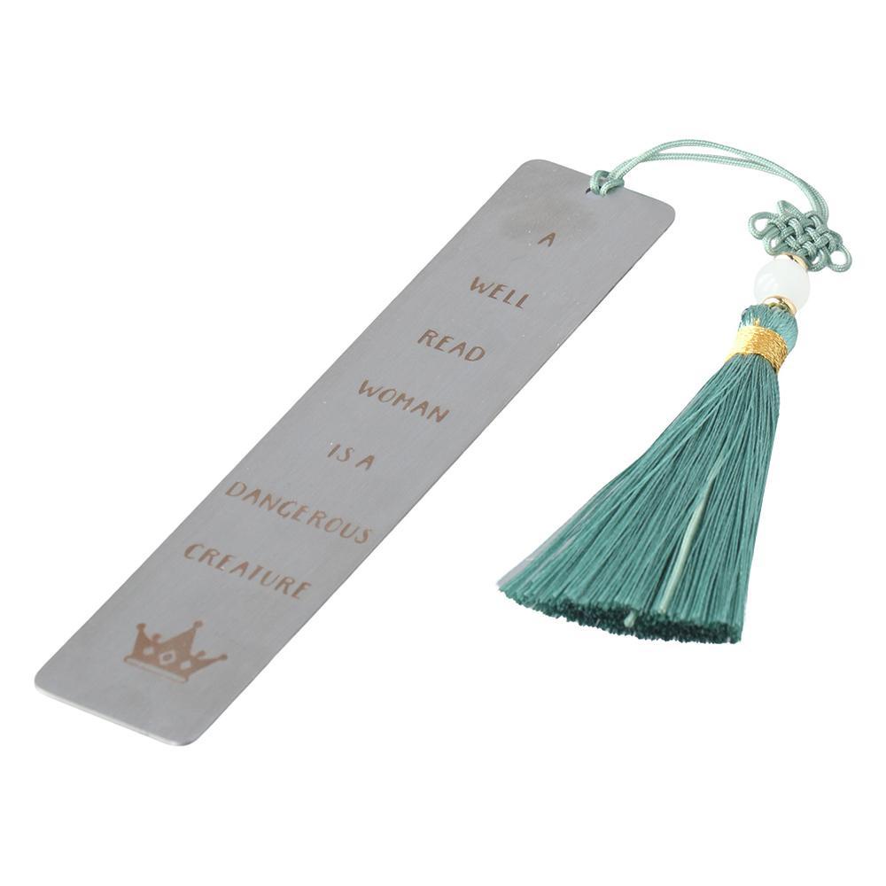 Bookmark Bằng Thép Không Gỉ Đính Tua Rua