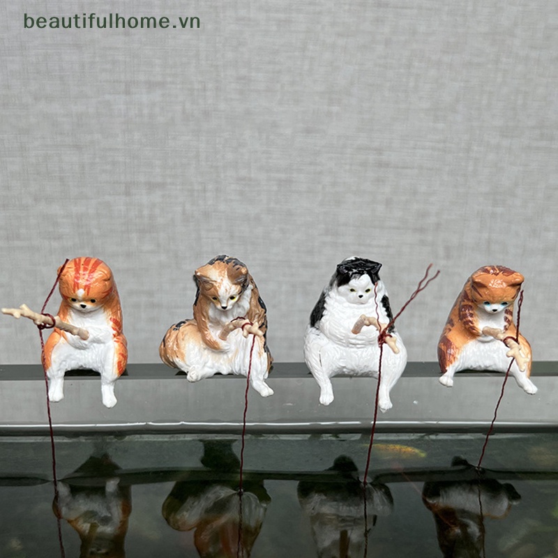 1 Chú Mèo Hoạt Hình Dùng Trang Trí Bể Cá