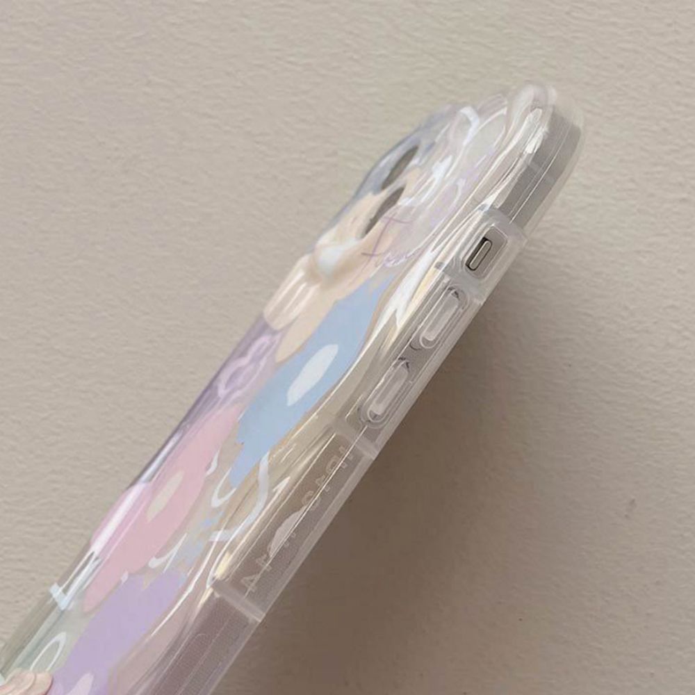 Ốp Điện Thoại TPU Mềm Trong Suốt Chống Sốc Họa Tiết Hoa Nhiều Màu Sắc Cho IPhone 11 14 13 12 Pro Max