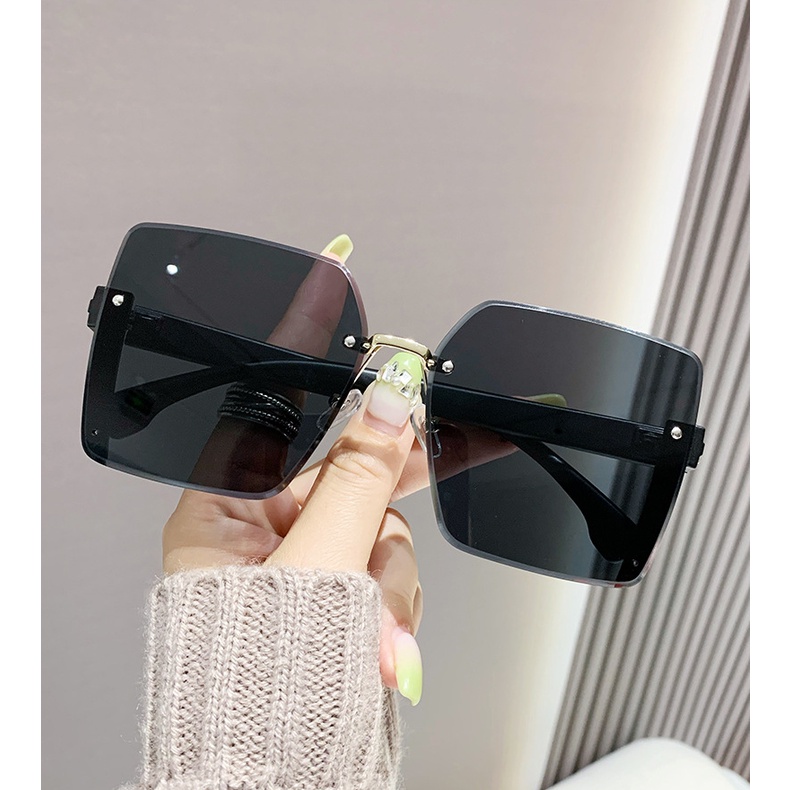 Kính Mát Không Gọng Chống Tia UV Thời Trang Cho Nữ