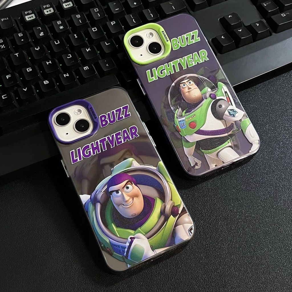 Ốp Điện Thoại TPU Mềm Trong Suốt Mạ Điện Họa Tiết Hoạt Hình Toy Story Cho iPhone 14 13 12 11 Pro Max