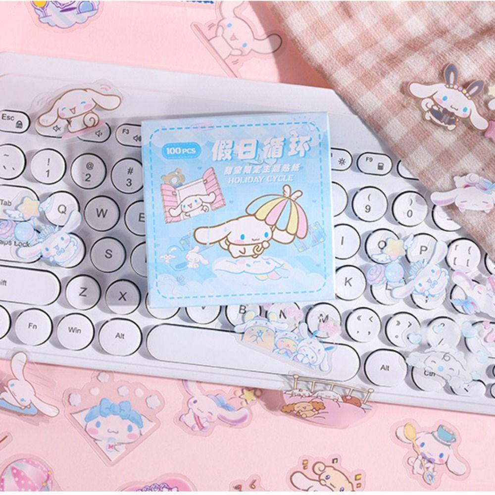 Nhãn Dán Hình Gấu / Dâu Tây / Cinnamoroll Goo Dễ Thương Chống Thấm Nước Dùng Làm Quà Tặng DIY