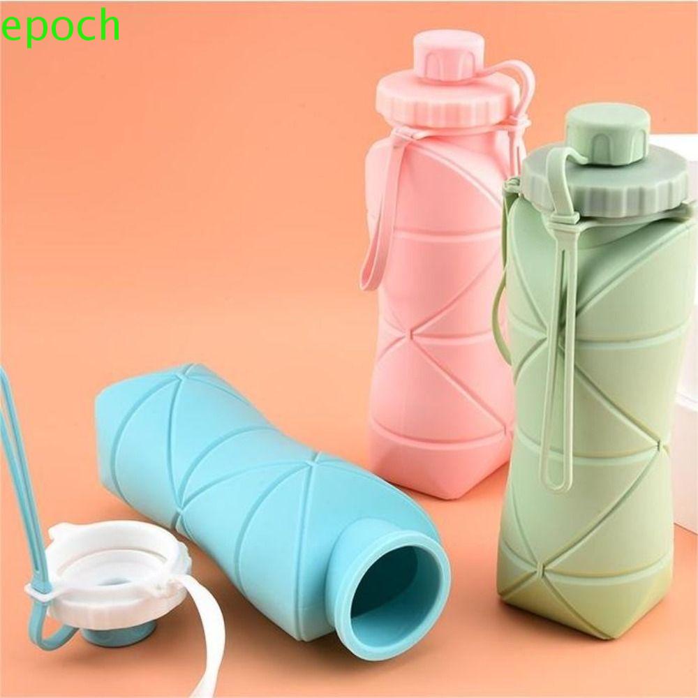 Epoch Bình Nước Silicon 600ml Chịu Nhiệt Độ Cao Chống Rò Rỉ Tiện Dụng Cho Các Hoạt Động Thể Thao Ngoài Trời