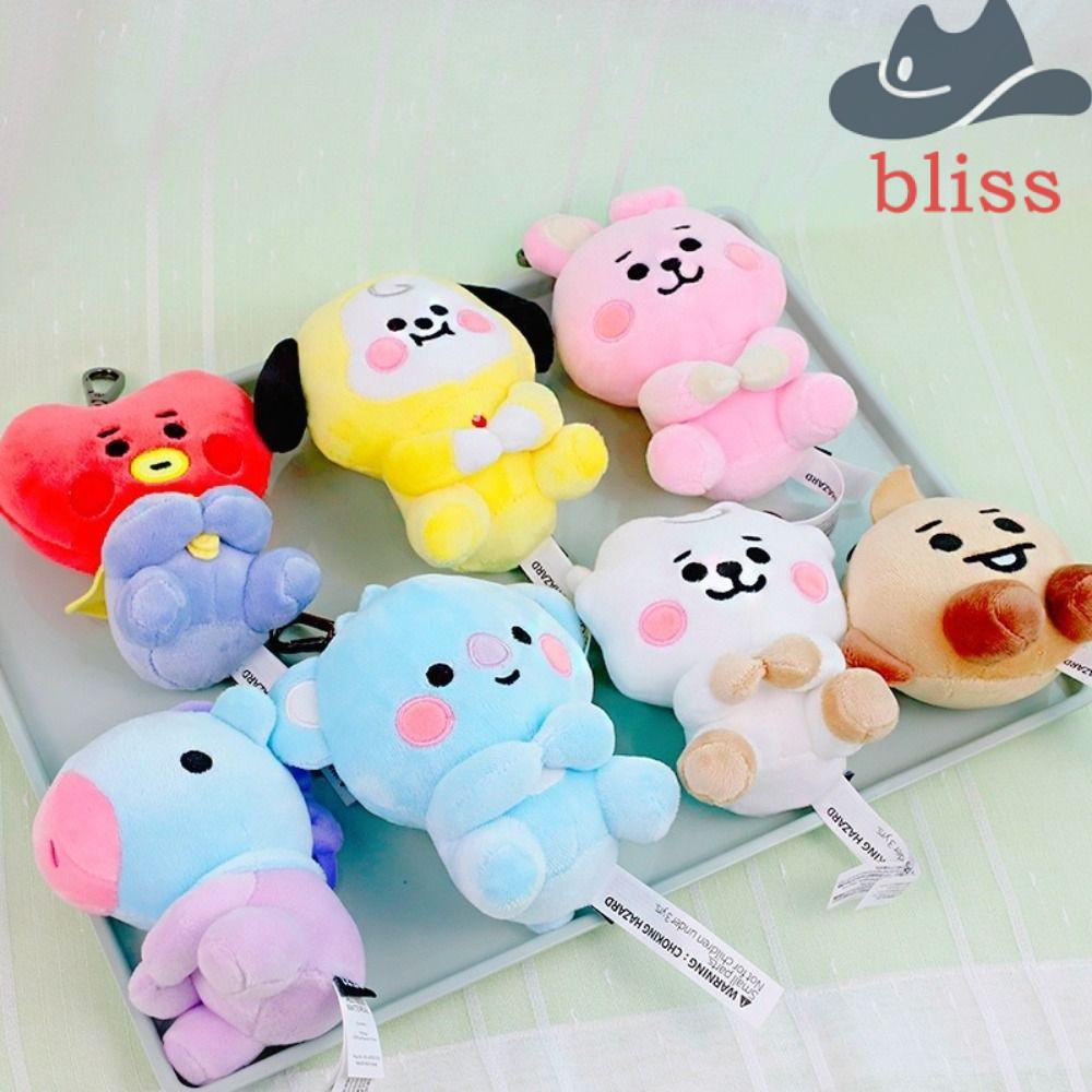 1 Móc Chìa Khóa Hình Ngôi Sao Nhồi Bông Phong Cách KPOP A.R.M.Y B-T-S