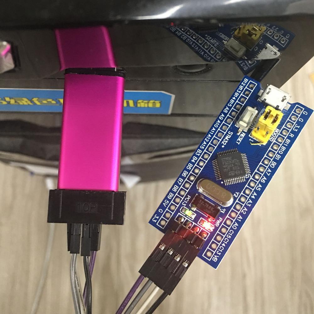 AUGUSTINA Mô Đun Lập Trình STM32 STM32 ST-Link V2 STM8 STM32 Kèm Vỏ A41 Cho Arduino
